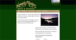 Desktop Screenshot of kennedymeadows.com