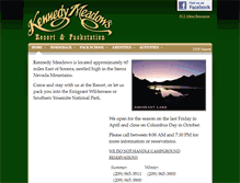 Tablet Screenshot of kennedymeadows.com